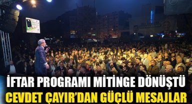 Cevdet Çayır: Güçlü bir geleceğe doğru, emin adımlarla ilerleyeceğiz