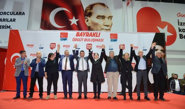 CHP Bayraklı örgütü tek yumruk