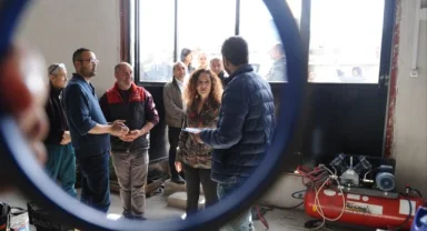 CHP Karşıyaka Adayı Ünsal sanayi sitesi esnafıyla buluştu