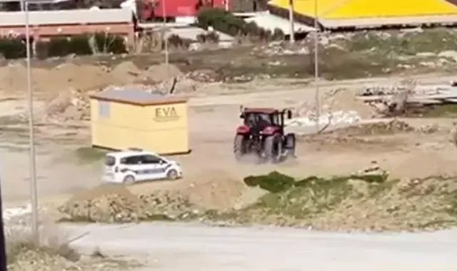 'Dur' ihtarına uymayan ehliyetsiz traktör sürücüsüne 44 bin lira ceza