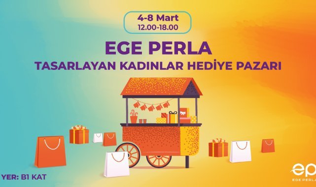 El yapımı hediyelerle kadınlar günü coşkusu Ege Perla'da