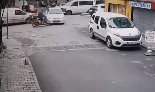 Esenler'de motosikletlilerin kazası