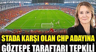Göztepe taraftarından CHP adayı Mutlu'ya tepki