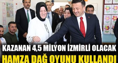 Hamza Dağ oyunu kullandı: Kazanan 4,5 Milyon İzmirli olacak