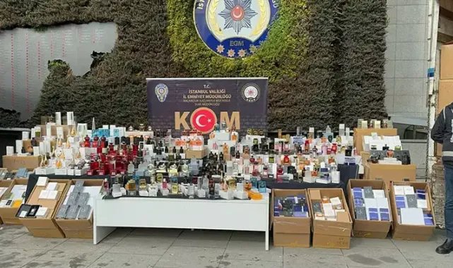 İstanbul’da kaçak parfüm operasyonu: 200 milyon liralık parfüm ele geçirildi