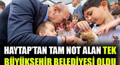 İzmir Büyükşehir Belediyesi HAYTAP’tan “tam not” alan tek Büyükşehir Belediyesi oldu
