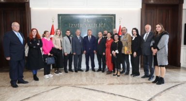 İzmir Ege Medya Platformu Vali Elban’ı Ziyaret Etti