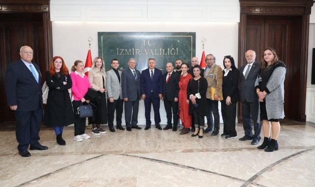 İzmir Ege Medya Platformu Vali Elban’ı Ziyaret Etti