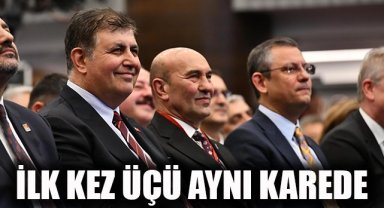 Özgür Özel,Tunç  Soyer, Cemil Tuğay ilk kez aynı karede