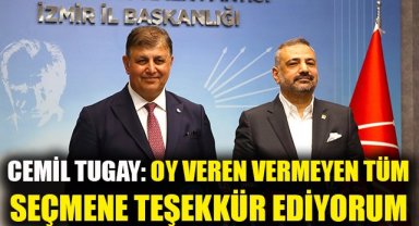 Cemil Tugay: Oy veren ve oy vermeyen tüm seçmenlere teşekkür ediyorum