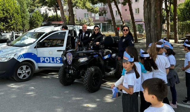 Çocuklara polislik mesleğini sevdirdiler