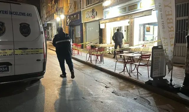 Çorbacıda silahlı saldırı güvenlik kamerasında