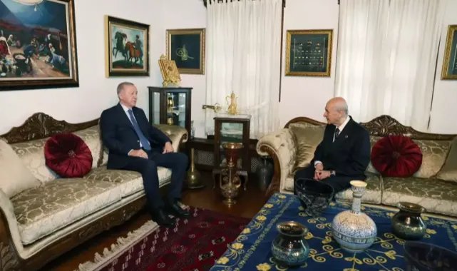 Cumhurbaşkanı Erdoğan, Bahçeli ile görüştü