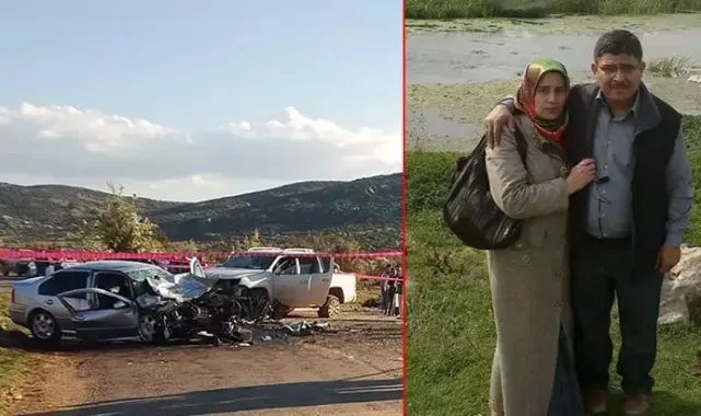 Denizli'de otomobil ile kamyonet çarpıştı; karı- koca öldü, 4 kişi yaralandı