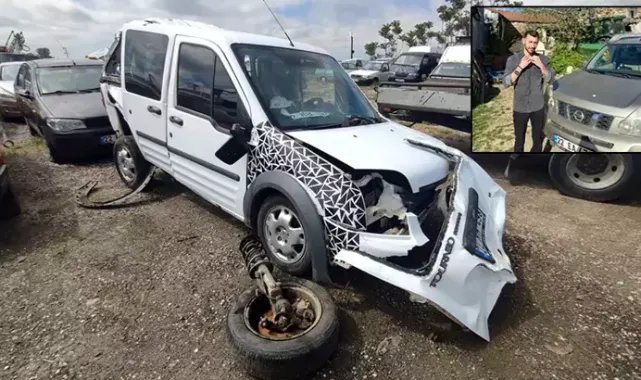 Ehliyetsiz ve alkollü sürücü, otomobiliyle hafif ticari araca çarptı
