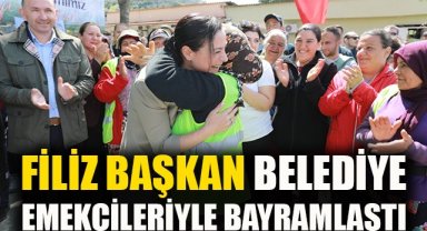 Filiz Başkan belediye emekçileriyle bayramlaştı