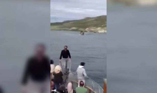 Halfeti'de tur tekneleri çarpıştı