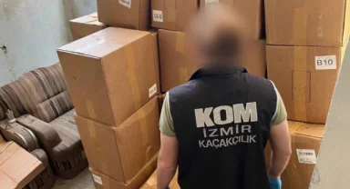 İzmir’de 15 milyon TL’lik tütün kaçakçılığı operasyonu: 19 gözaltı