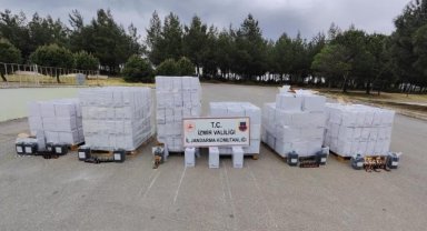 İzmir'de piyasa değeri 3 milyona yakın etil alkol malzemeleri ele geçirildi