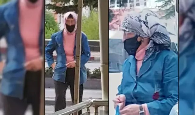 Kadın kıyafeti giyerek çocukları takip eden şüpheli yakalandı