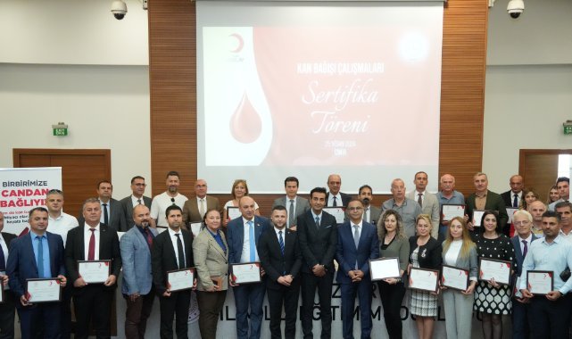 Kan Bağışı Çalışmaları Sertifika Töreni Gerçekleştirildi