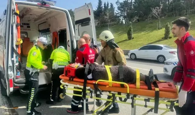 Kartal'da makas atarak ilerleyen otomobil iki otomobile çarptı