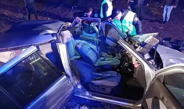 Konya'da 2 otomobil çarpıştı: 3 ölü, 2 yaralı