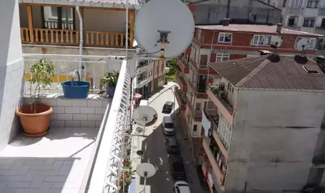 Maganda kurşunu balkonda sepeti deldi