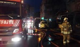 Maltepe’de korkutan iş yeri yangını