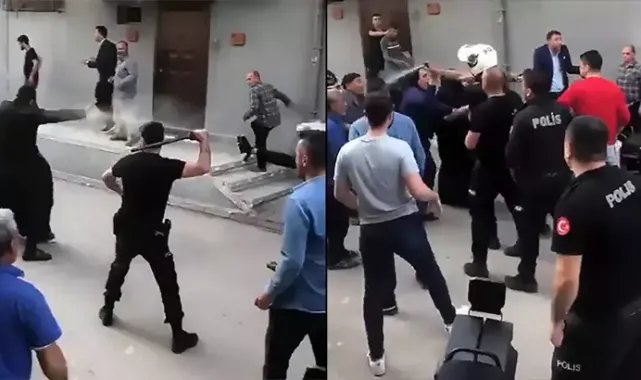 Mazbata kavgasına polisten biber gazlı müdahale