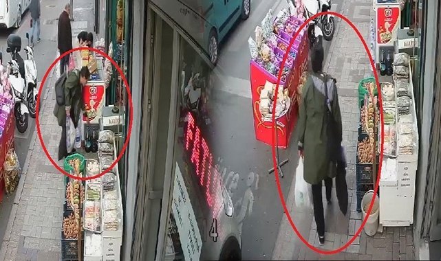 Müşteri gibi geldi, zeytin bidonunu alarak gözden kayboldu