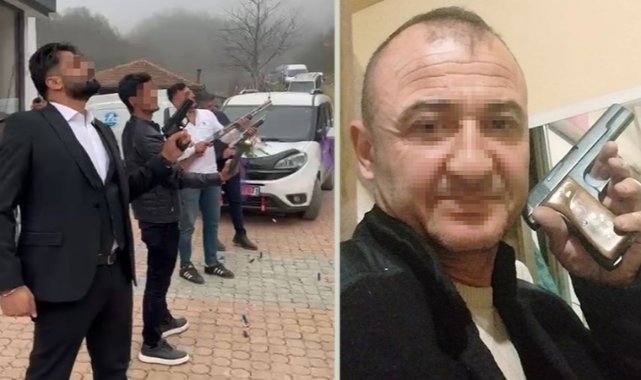 Tabanca ve pompalı tüfeklerle havaya ateş açıp, sosyal medyada paylaştılar