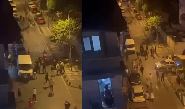 Bağcılar'da husumetli iki aile arasındaki kavgayı polis havaya ateş açarak ayırdı; 4 polis 1 bekçi yaralı