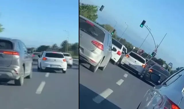 Bakırköy'de makas atarak ilerleyen otomobil kaza yaptı