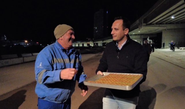 Başkan Eşki’den işçilere gece yarısı sürprizi