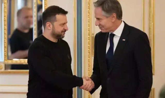 Blinken, Zelenski ile bir araya geldi