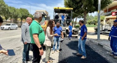 Çeşme Belediyesi Yol Bakım ve Onarım çalışmalarında hız kesmiyor
