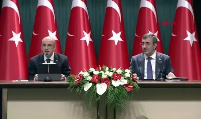 Cumhurbaşkanı Yardımcısı Cevdet Yılmaz ve Bakan Şimşek Kamuda Tasarruf Paketini açıkladı