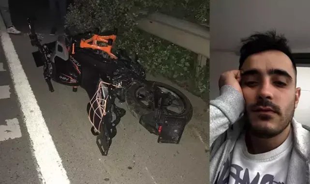 Devrilen motosikletin sürüklenip bariyerlere çarpan sürücüsü öldü