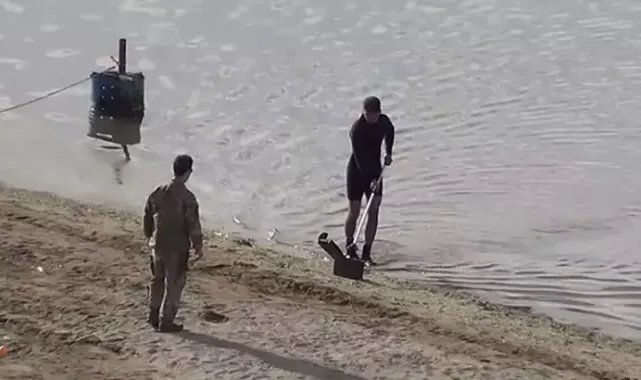 Eğirdir Gölü'nde bulunan el bombalarını İstanbul'dan gelen özel ekip çıkardı