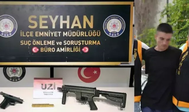 Evinin çatısında makineli tüfek, yastık altında tabanca ele geçirildi