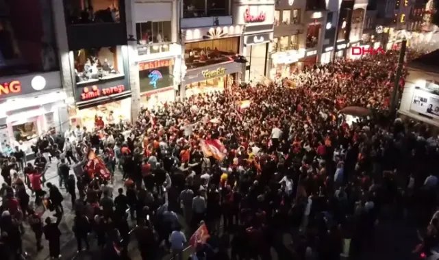 Galatasaray'ın şampiyonluğu coşkuyla kutlandı