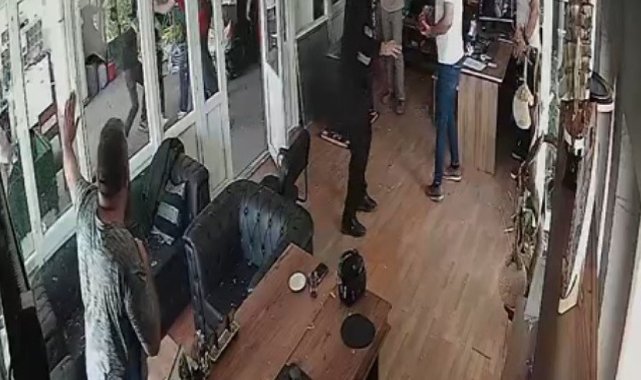 İş yerine satırlı, sopalı baskın