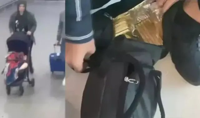 İstanbul Havalimanı'nda külçe altınlar bebek arabasından çıktı