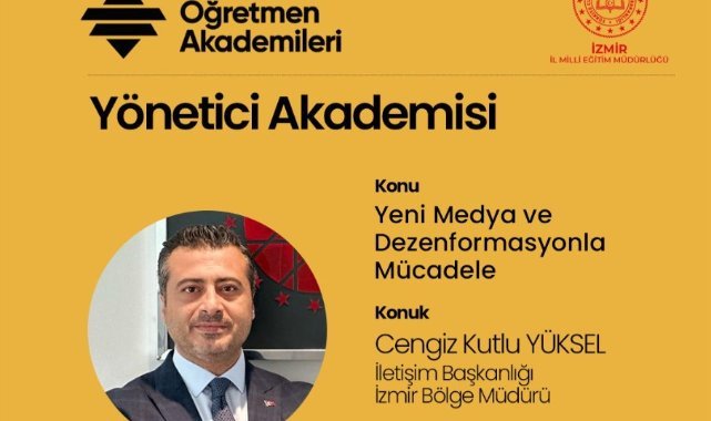 İzmir'de eğitimcilere dezenformasyon ve yeni medyanın önemi anlatıldı