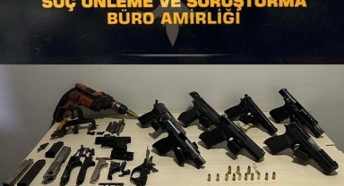 İzmir'de kaçak silah atölyesi baskınında 3 gözaltı