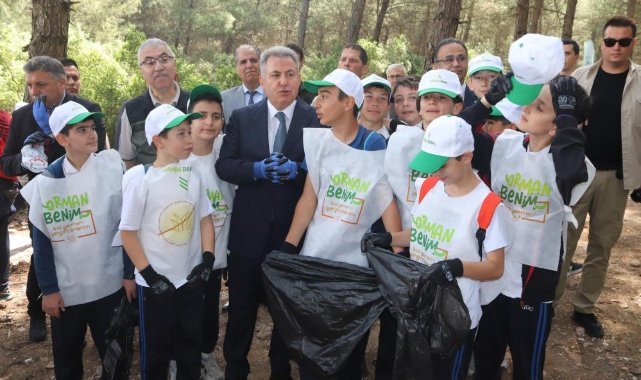 İzmir’de orman yangınlarıyla mücadele için ‘orman benim’ kampanyası düzenlendi