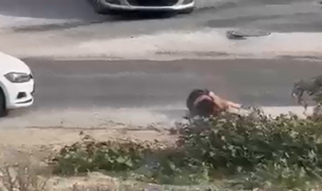 Kaza numarasını kimse yutmayınca genç kadın ayağa kalktı
