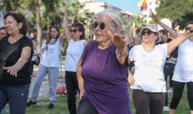 Konaklılar güne açık havada sporla başladı