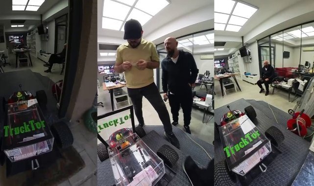 Maltepe’de dükkana girip alışveriş yapan uzaktan kumandalı araba ilgi odağı oldu
